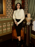 Victorian Cycling Pullover Sweater in Ivory