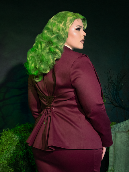 PRE-ORDER - Beetlejuice Beetlejuice™ Wedding Blazer in Burgundy