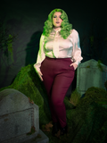 PRE-ORDER - Beetlejuice Beetlejuice™  Wedding Pants in Burgundy