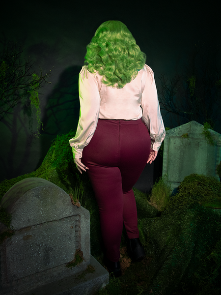 PRE-ORDER - Beetlejuice Beetlejuice™  Wedding Pants in Burgundy