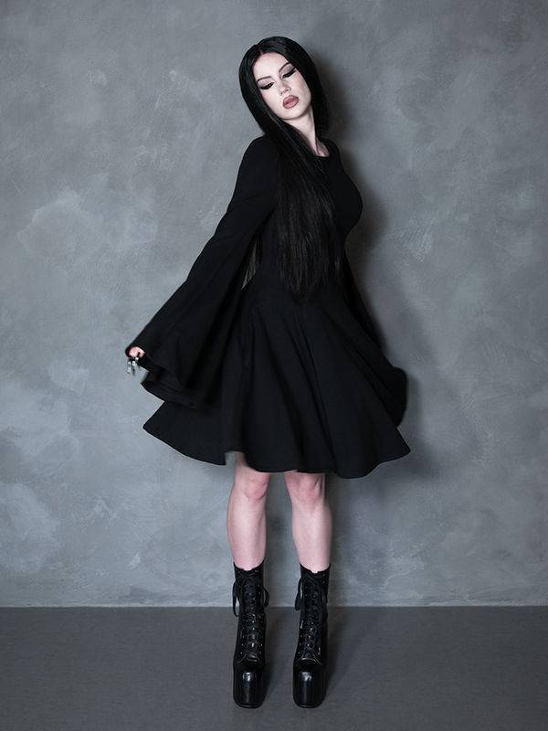 PRE-ORDER - Witching Hour Swing Dress in Black