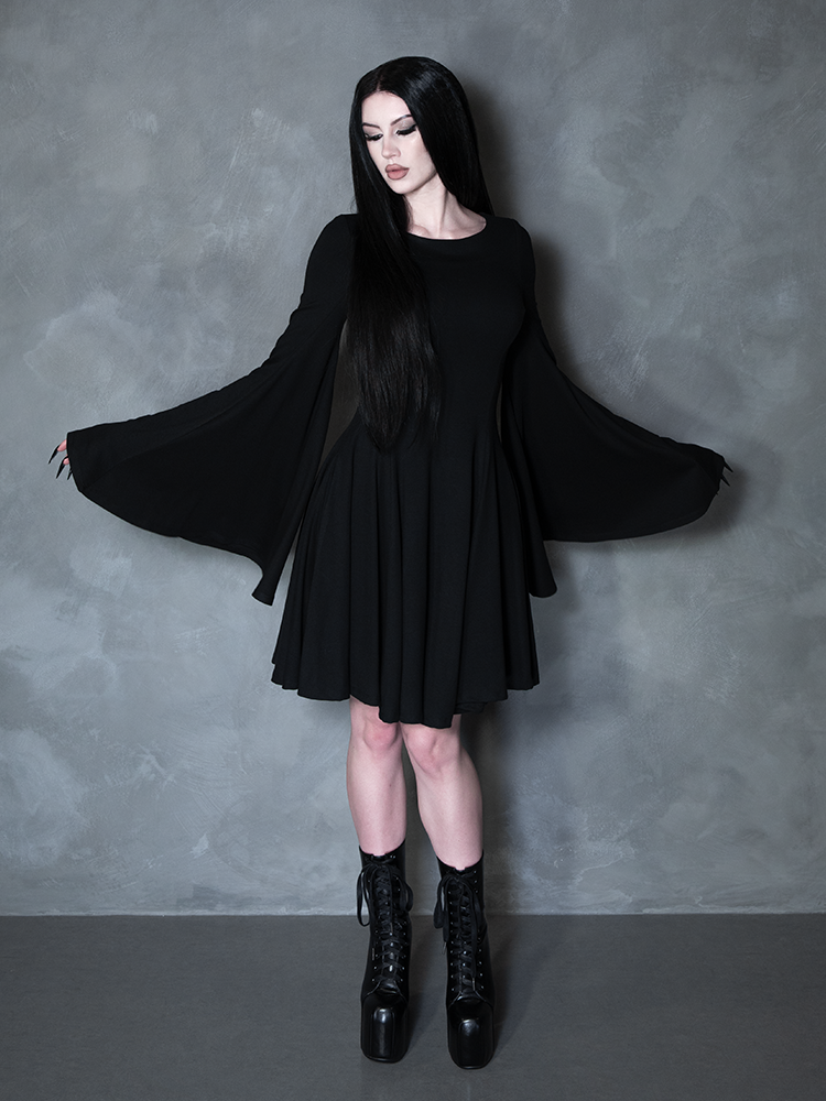 PRE-ORDER - Witching Hour Swing Dress in Black