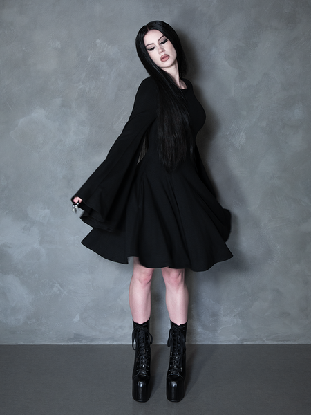 Witching Hour Swing Dress in Black La Femme En Noir Witching Hour Swing Dress in Black La Femme En Noir