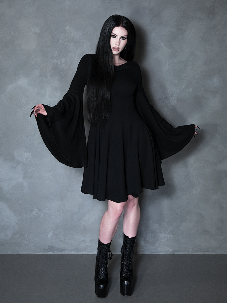 PRE-ORDER - Witching Hour Swing Dress in Black