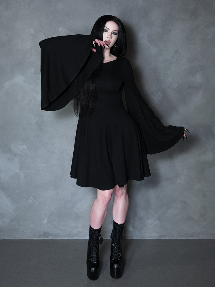 PRE-ORDER - Witching Hour Swing Dress in Black