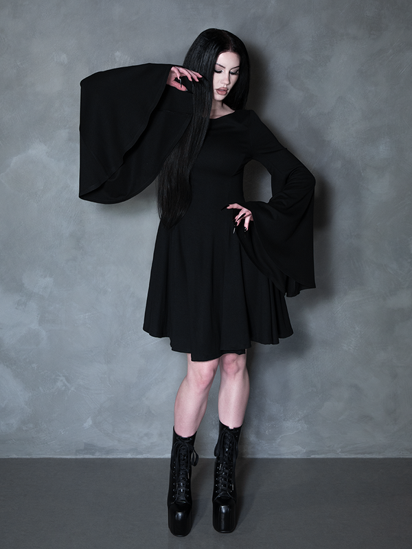 PRE-ORDER - Witching Hour Swing Dress in Black