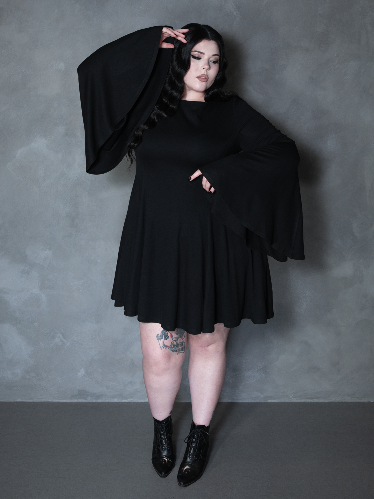 PRE-ORDER - Witching Hour Swing Dress in Black