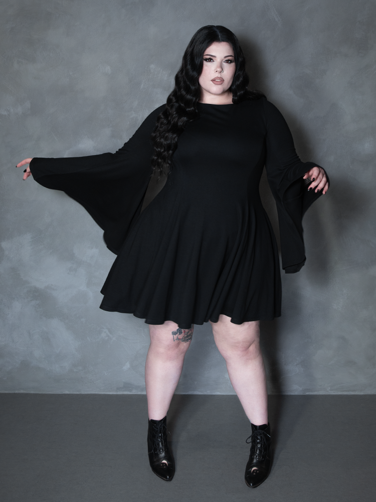 PRE-ORDER - Witching Hour Swing Dress in Black