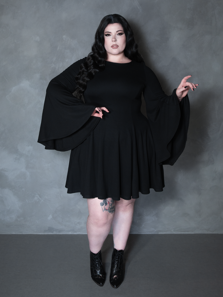 PRE-ORDER - Witching Hour Swing Dress in Black