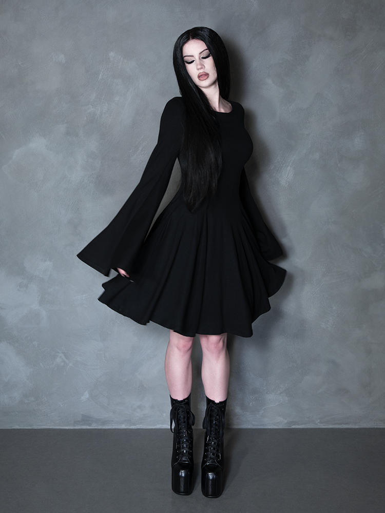 PRE-ORDER - Witching Hour Swing Dress in Black