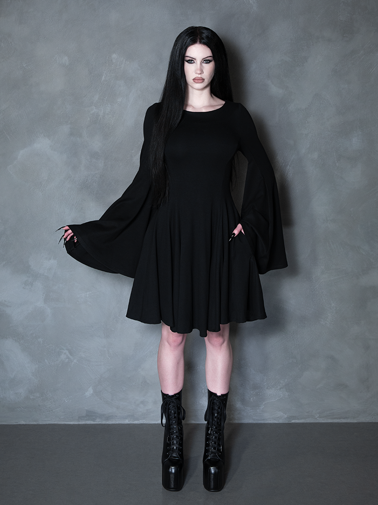 PRE-ORDER - Witching Hour Swing Dress in Black
