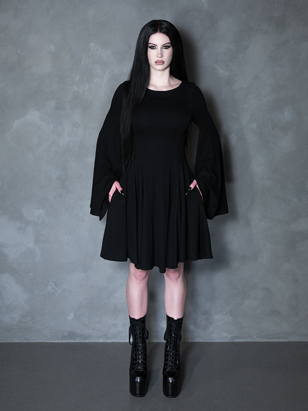 PRE-ORDER - Witching Hour Swing Dress in Black