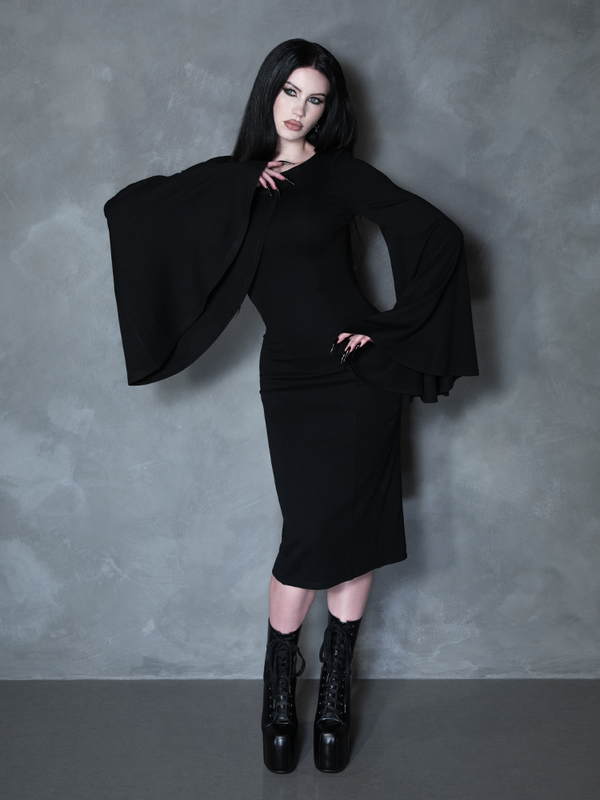 PRE-ORDER - Witching Hour Wiggle Dress in Black