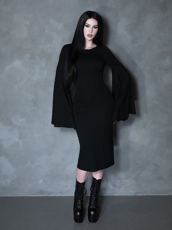 PRE-ORDER - Witching Hour Wiggle Dress in Black