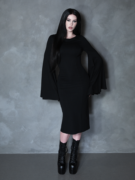 PRE-ORDER - Witching Hour Wiggle Dress in Black