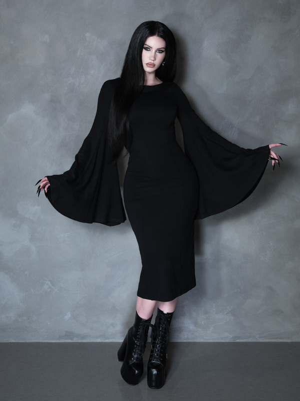 PRE-ORDER - Witching Hour Wiggle Dress in Black