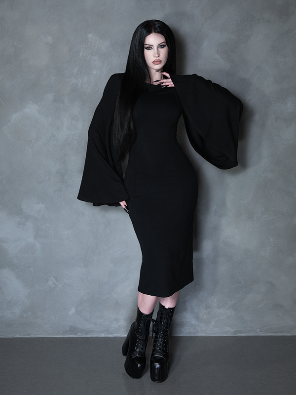 PRE-ORDER - Witching Hour Wiggle Dress in Black