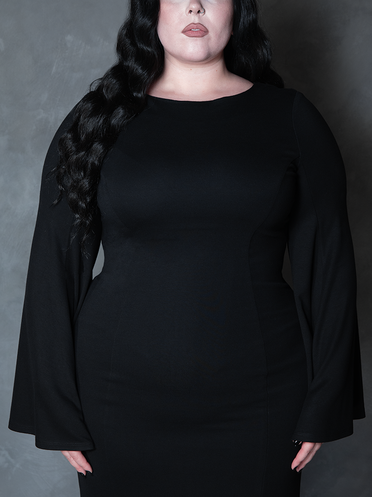 Witching Hour Wiggle Dress in Black