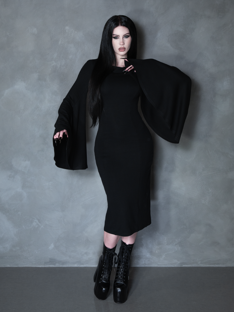 PRE-ORDER - Witching Hour Wiggle Dress in Black