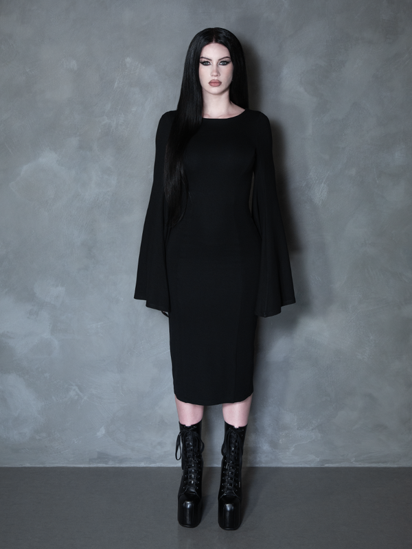 PRE-ORDER - Witching Hour Wiggle Dress in Black