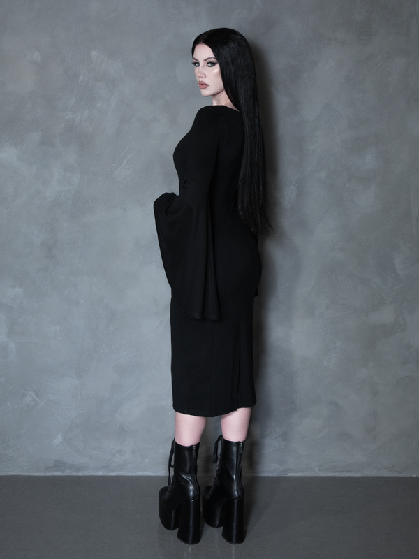 PRE-ORDER - Witching Hour Wiggle Dress in Black