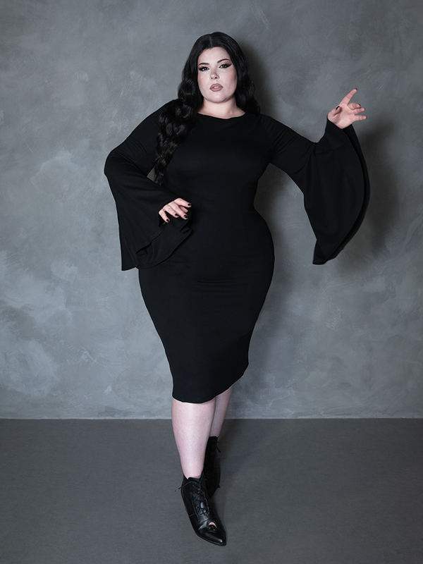 Witching Hour Wiggle Dress in Black