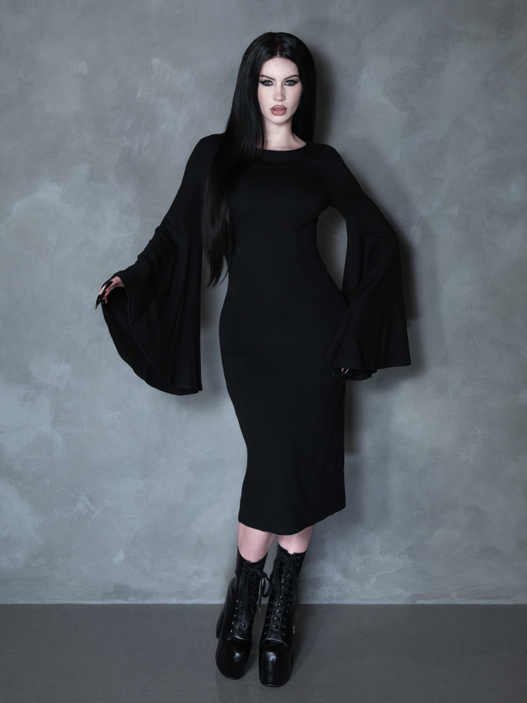 PRE-ORDER - Witching Hour Wiggle Dress in Black
