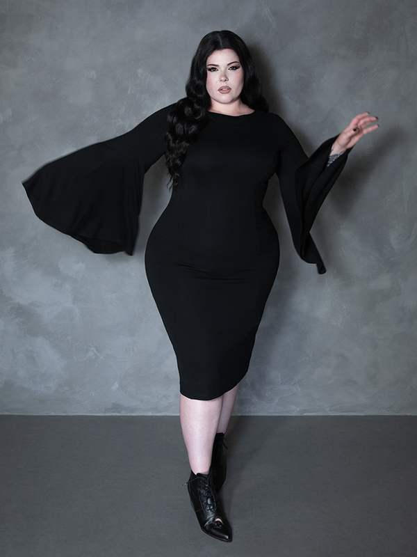 Witching Hour Wiggle Dress in Black