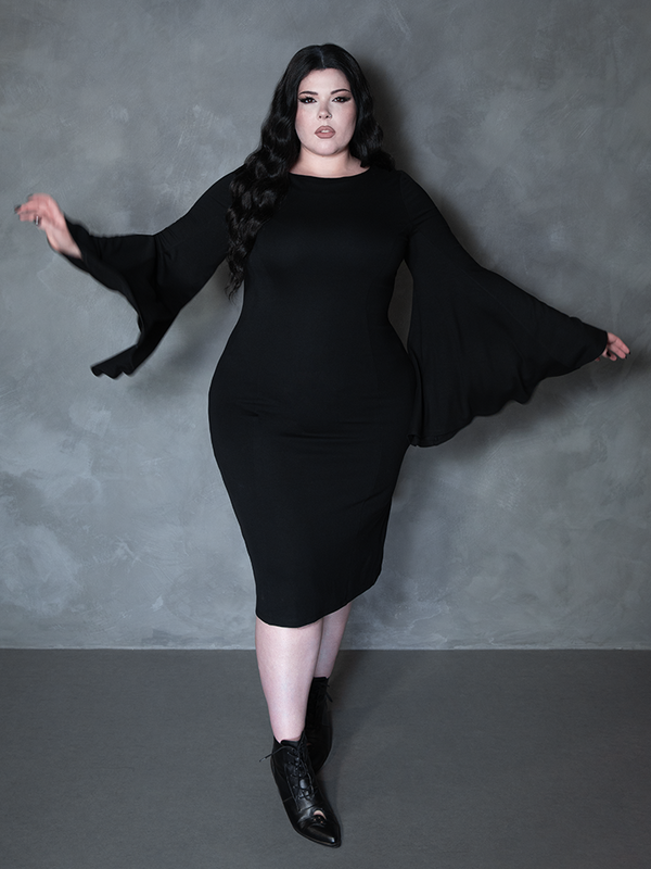 Witching Hour Wiggle Dress in Black