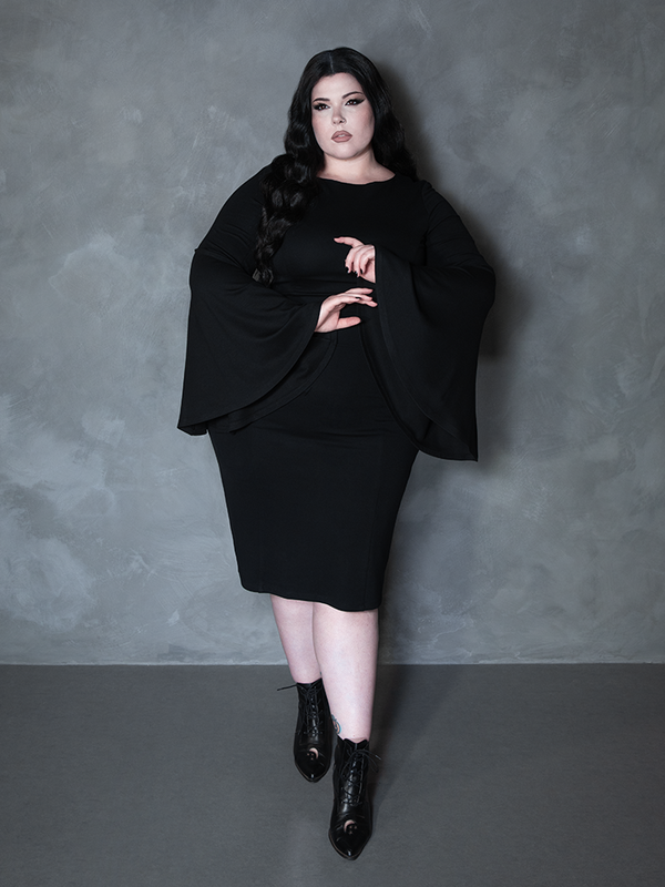 Witching Hour Wiggle Dress in Black