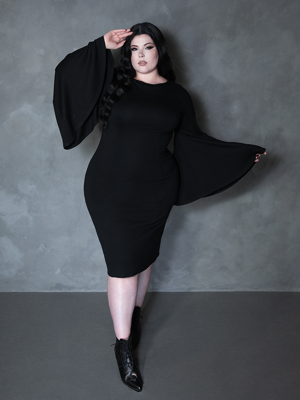 Witching Hour Wiggle Dress in Black