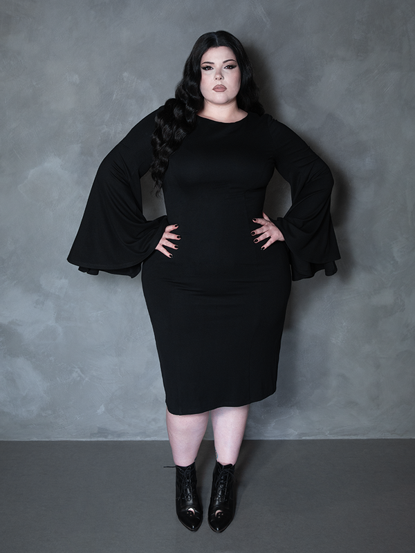 Witching Hour Wiggle Dress in Black