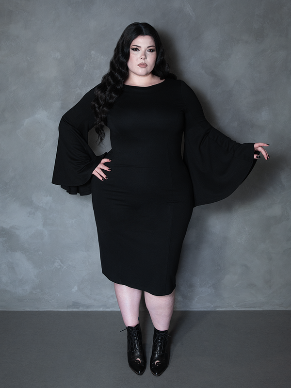 Witching Hour Wiggle Dress in Black