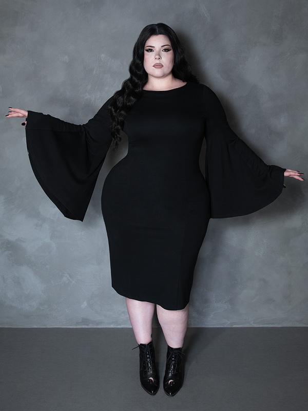 Witching Hour Wiggle Dress in Black