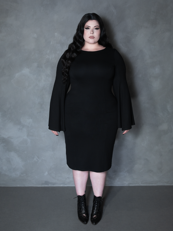 Witching Hour Wiggle Dress in Black