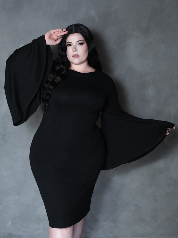 Witching Hour Wiggle Dress in Black