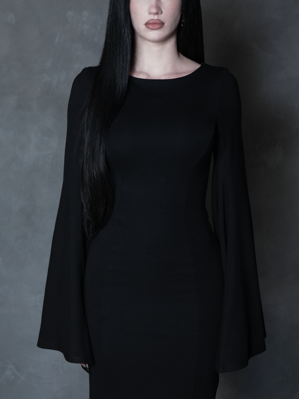 PRE-ORDER - Witching Hour Wiggle Dress in Black