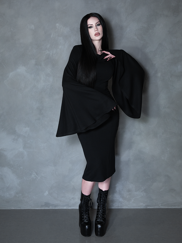 PRE-ORDER - Witching Hour Wiggle Dress in Black