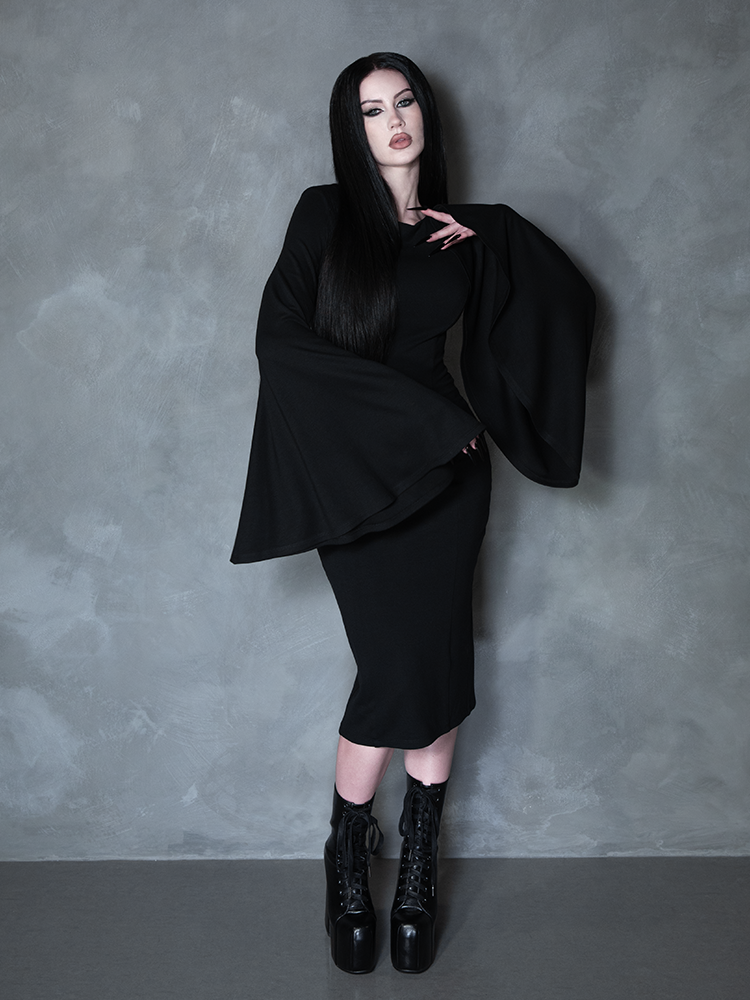 PRE-ORDER - Witching Hour Wiggle Dress in Black