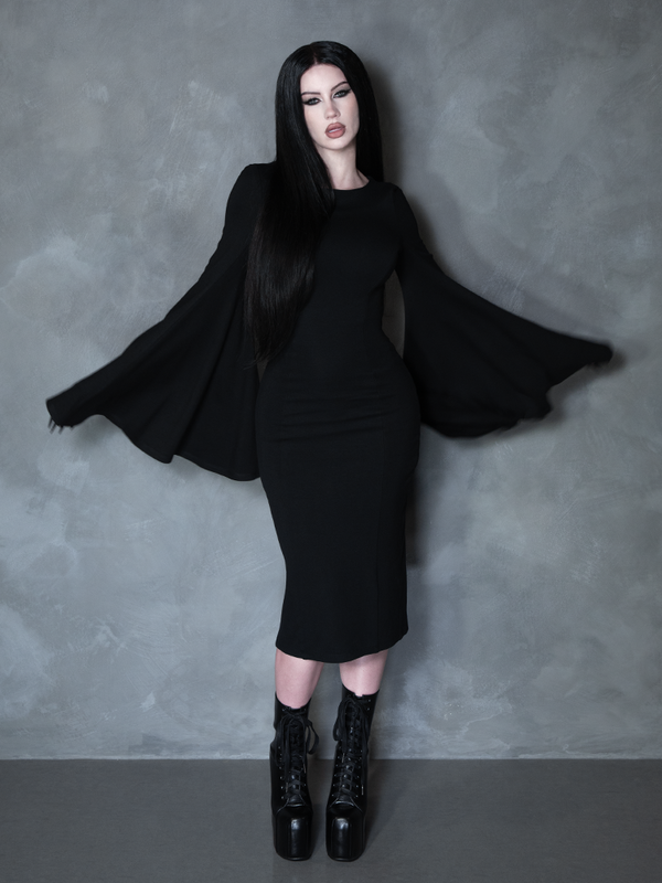 PRE-ORDER - Witching Hour Wiggle Dress in Black