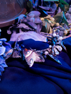 An isolated product shot of the Tim Burton's CORPSE BRIDE™ Emily Butterfly Headband from goth retro clothing company La Femme en Noir.