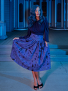 The Tim Burton's CORPSE BRIDE™ Gothic Tales Skirt in Beyond the Veil Print from La Femme en Noir being worn by model. 
