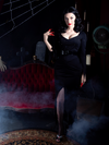 Heather Black channeling her inner Vampira wears the Vampira® Show Gown.