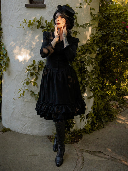 Victorian Dress in Black S Victorian Dress in Black S